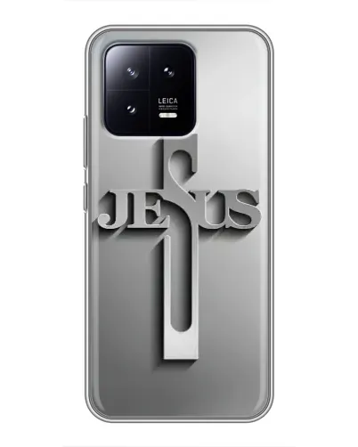 Чехол для Xiaomi 13 с картинкой «Металлический крест Jesus» Чехол для Xiaomi 13 с картинкой «Металлический крест Jesus»