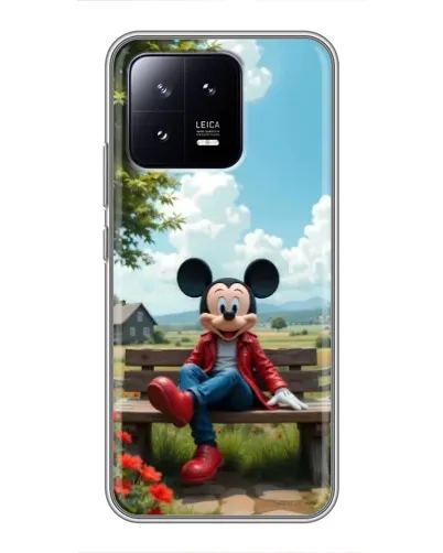Чехол для Xiaomi 13 с картинкой «Микки на скамейке» Чехол для Xiaomi 13 с картинкой «Микки на скамейке»