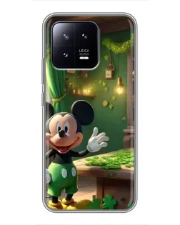 Чехол для Xiaomi 13 с картинкой «Микки в мастерской»