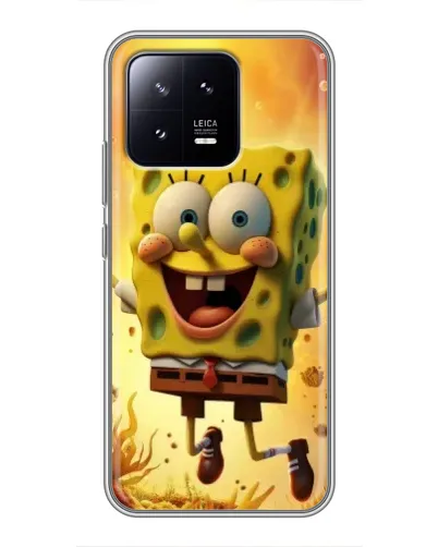 Чехол для Xiaomi 13 с картинкой «Губка Боб прыгает» Чехол для Xiaomi 13 с картинкой «Губка Боб прыгает»
