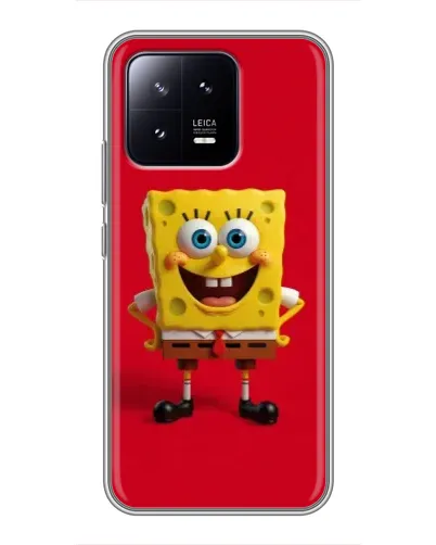 Чехол для Xiaomi 13 с картинкой «Спанч Боб на красном» Чехол для Xiaomi 13 с картинкой «Спанч Боб на красном»