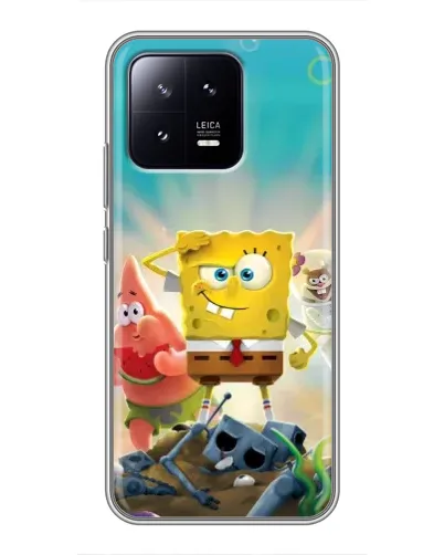 Чехол для Xiaomi 13 с картинкой «Спанч Боб победитель» Чехол для Xiaomi 13 с картинкой «Спанч Боб победитель»