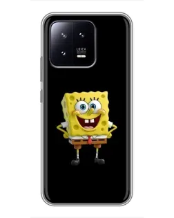 Чехол для Xiaomi 13 с картинкой «Классический Губка Боб»