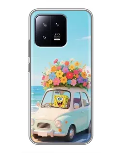 Чехол для Xiaomi 13 с картинкой «Автомобильное путешествие»