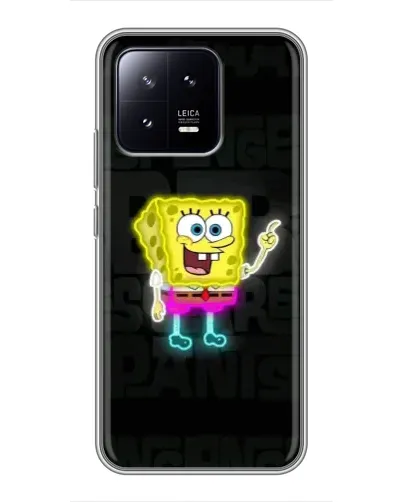 Чехол для Xiaomi 13 с картинкой «Неоновый Губка Боб» Чехол для Xiaomi 13 с картинкой «Неоновый Губка Боб»