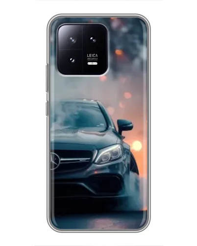 Чохол для Xiaomi 13 з картинкою «Mercedes — нічне місто»