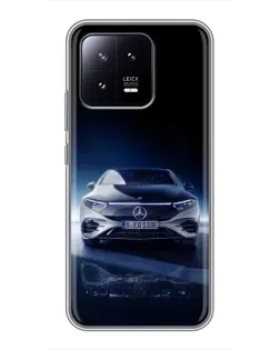Чохол для Xiaomi 13 з картинкою «Нічний Mercedes EQ»