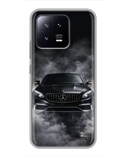 Чохол для Xiaomi 13 з картинкою «Mercedes у диму»