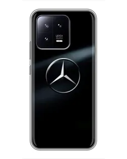 Чехол для Xiaomi 13 с картинкой «Mercedes на металле» Чехол для Xiaomi 13 с картинкой «Mercedes на металле»