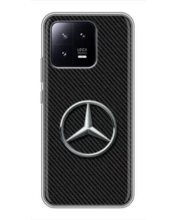 Чехол для Xiaomi 13 с картинкой «Карбоновый Mercedes стиль» Чехол для Xiaomi 13 с картинкой «Карбоновый Mercedes стиль»