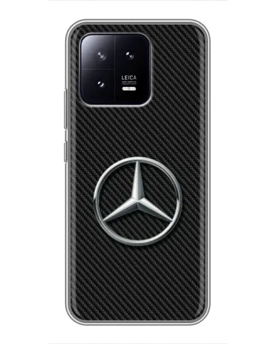 Чохол для Xiaomi 13 з картинкою «Карбоновий Mercedes стиль» Чохол для Xiaomi 13 з картинкою «Карбоновий Mercedes стиль»