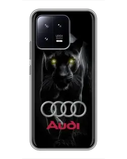 Чохол для Xiaomi 13 з картинкою «Пантера та Audi»