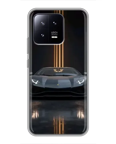 Чохол для Xiaomi 13 з картинкою «Lamborghini золоті лінії» Чохол для Xiaomi 13 з картинкою «Lamborghini золоті лінії»