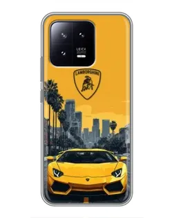 Чохол для Xiaomi 13 з картинкою «Жовтий Lamborghini місто» Чохол для Xiaomi 13 з картинкою «Жовтий Lamborghini місто»