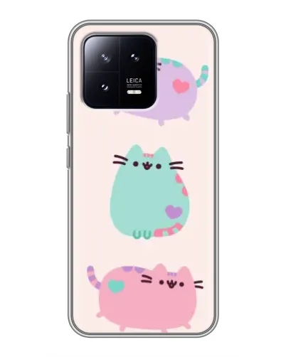 Чехол для Xiaomi 13 с картинкой «Pusheen трио» Чехол для Xiaomi 13 с картинкой «Pusheen трио»