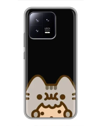 Чехол для Xiaomi 13 с картинкой «Пушин на черном» Чехол для Xiaomi 13 с картинкой «Пушин на черном»