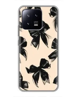 Чохол для Xiaomi 13 з картинкою «Патерн чорні банти» Чохол для Xiaomi 13 з картинкою «Патерн чорні банти»