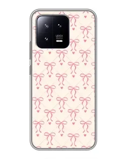 Чохол для Xiaomi 13 з картинкою «Рожеві бантики Coquette» Чохол для Xiaomi 13 з картинкою «Рожеві бантики Coquette»
