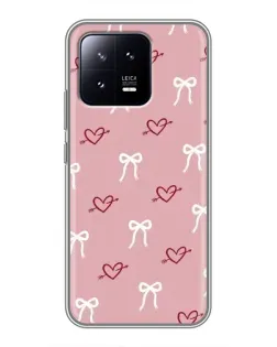 Чохол для Xiaomi 13 з картинкою «Серця та банти» Чохол для Xiaomi 13 з картинкою «Серця та банти»