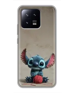 Чохол для Xiaomi 13 з картинкою «Стіч на чоричневому фоні»
