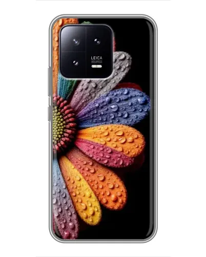 Чохол для Xiaomi 13 з картинкою «Райдужна квітка»