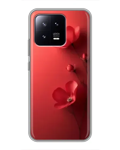 Чохол для Xiaomi 13 з картинкою «Макові суцвіття»