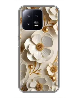 Чохол для Xiaomi 13 з картинкою «Білі паперові квіти»