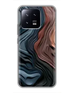 Чохол для Xiaomi 13 з картинкою «Кольорові хвилі каньйону»