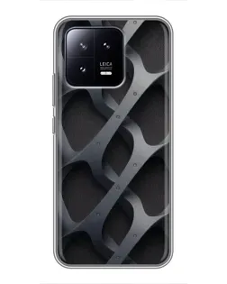 Чохол для Xiaomi 13 з картинкою «Об'ємне сіре плетіння»