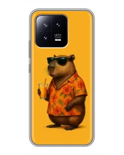 Чохол для Xiaomi 13 з картинкою «Капібара на відпочинку»