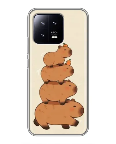 Чохол для Xiaomi 13 з картинкою «Вежа з капібар»