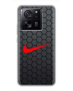 Чехол для Xiaomi 13T Pro с картинкой «Nike — карбоновая сетка» Чехол для Xiaomi 13T Pro с картинкой «Nike — карбоновая сетка»