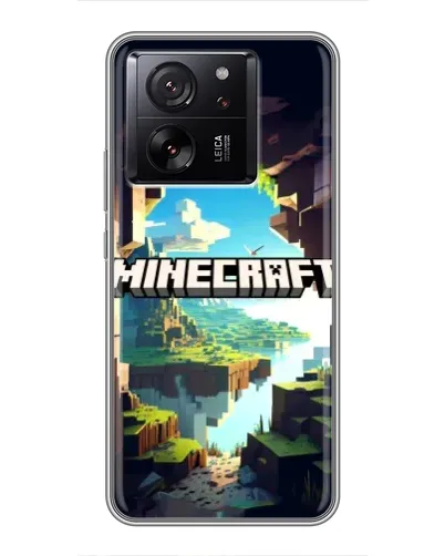 Чехол для Xiaomi 13T Pro с картинкой «Пещера Майнкрафт»