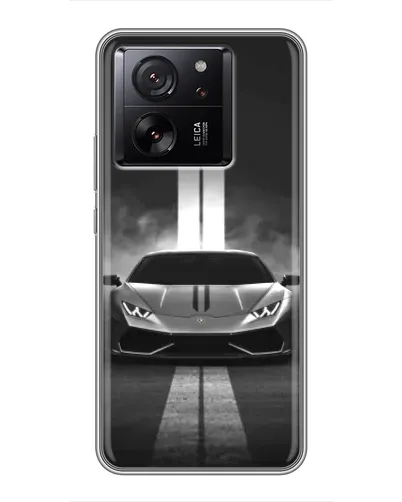 Чехол для Xiaomi 13T Pro с картинкой «Lamborghini симметрия дорог»