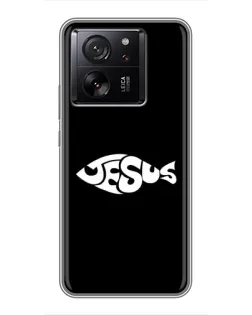 Чехол для Xiaomi 13T с картинкой «Рыба Jesus»