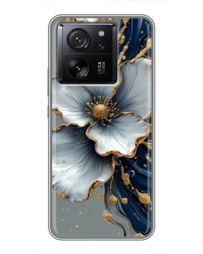 Чехол для Xiaomi 13T с картинкой «Белый цветок и золотой флюид» Чехол для Xiaomi 13T с картинкой «Белый цветок и золотой флюид»
