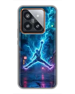 Чехол для Xiaomi 14 Pro с картинкой «Jordan Gold Jumpman» Чехол для Xiaomi 14 Pro с картинкой «Jordan Gold Jumpman»