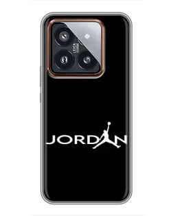 Чехол для Xiaomi 14 Pro с картинкой «Jordan White Logo» Чехол для Xiaomi 14 Pro с картинкой «Jordan White Logo»