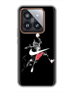 Чехол для Xiaomi 14 Pro с картинкой «Jordan Jumpman» Чехол для Xiaomi 14 Pro с картинкой «Jordan Jumpman»