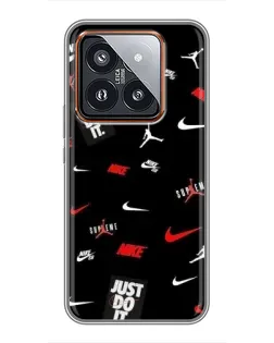 Чехол для Xiaomi 14 Pro с картинкой «Nike Mix Pattern» Чехол для Xiaomi 14 Pro с картинкой «Nike Mix Pattern»