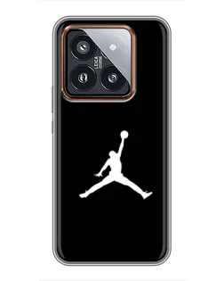 Чехол для Xiaomi 14 Pro с картинкой «Jordan Silhouette» Чехол для Xiaomi 14 Pro с картинкой «Jordan Silhouette»