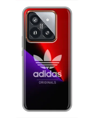 Чехол для Xiaomi 14 Pro с картинкой «Adidas Red Neon»