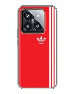 Чехол для Xiaomi 14 Pro с картинкой «Красный минимализм Adidas» Чехол для Xiaomi 14 Pro с картинкой «Красный минимализм Adidas»