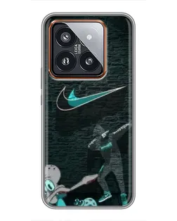 Чохол для Xiaomi 14 Pro з картинкою «Спортивний арт Nike» Чохол для Xiaomi 14 Pro з картинкою «Спортивний арт Nike»