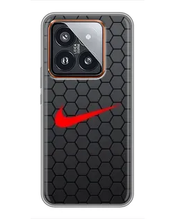 Чохол для Xiaomi 14 Pro з картинкою «Nike — карбонова сітка» Чохол для Xiaomi 14 Pro з картинкою «Nike — карбонова сітка»