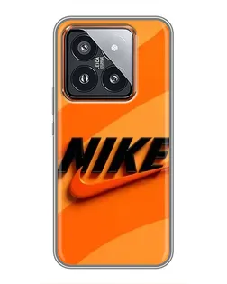 Чохол для Xiaomi 14 Pro з картинкою «Помаранчевий драйв Nike» Чохол для Xiaomi 14 Pro з картинкою «Помаранчевий драйв Nike»