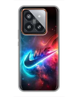 Чохол для Xiaomi 14 Pro з картинкою «Вогняний логотип Nike»