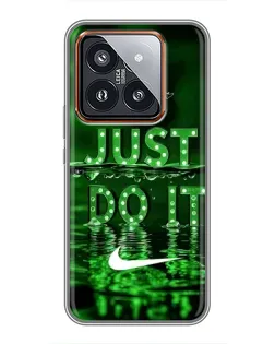 Чохол для Xiaomi 14 Pro з картинкою «Зелений неоновий Nike»