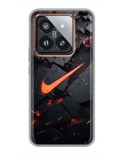 Чохол для Xiaomi 14 Pro з картинкою «Nike — ефект розломів»
