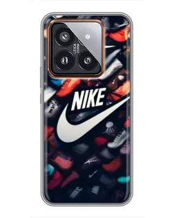 Чохол для Xiaomi 14 Pro з картинкою «Колекція кросівок Nike»